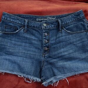 Universal Thread Blue Denim Button Shorts
